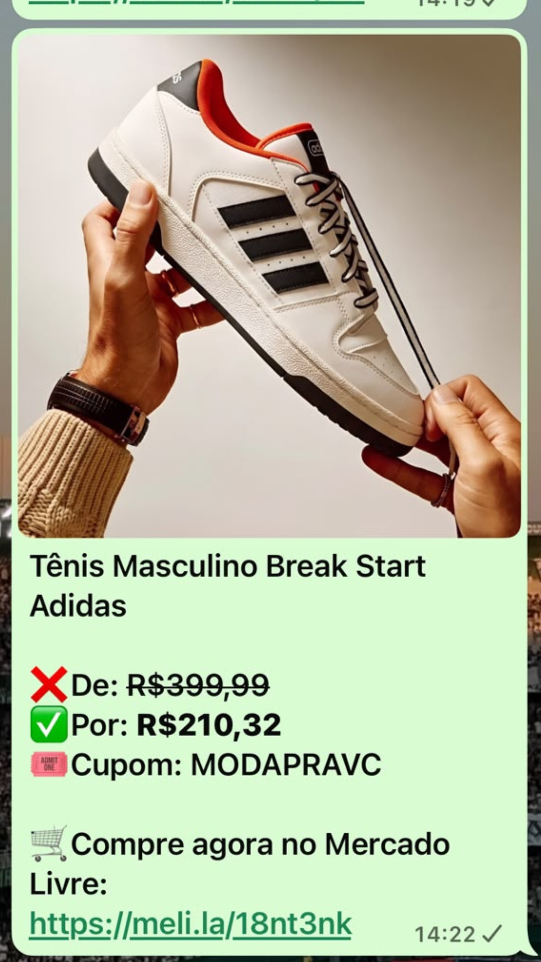 Promoção Tênis Adidas Break Start